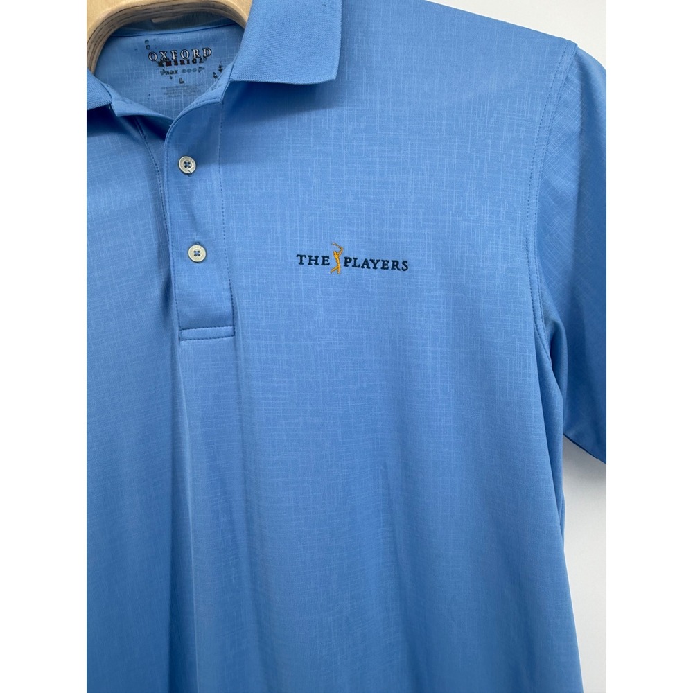 Oxford Golf The Players TPC Sawgrass Polo Shirt‎ Men XL Blue Embroidered Logo - Picture 2 of 9